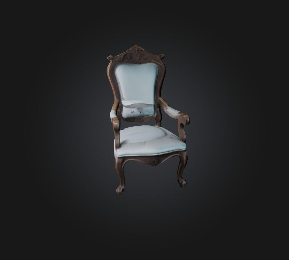 3D model chair  VR / AR / low-poly