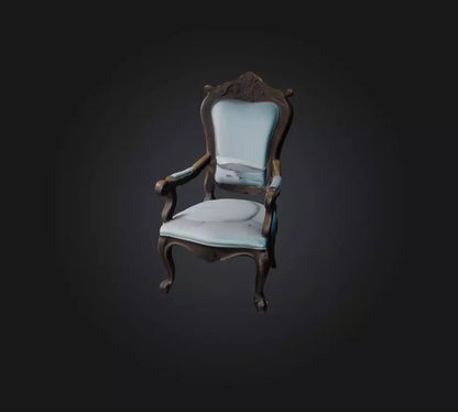 3D model chair  VR / AR / low-poly