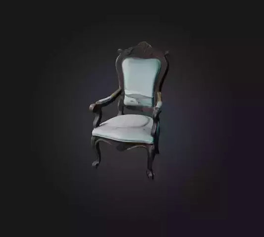 3D model chair  VR / AR / low-poly