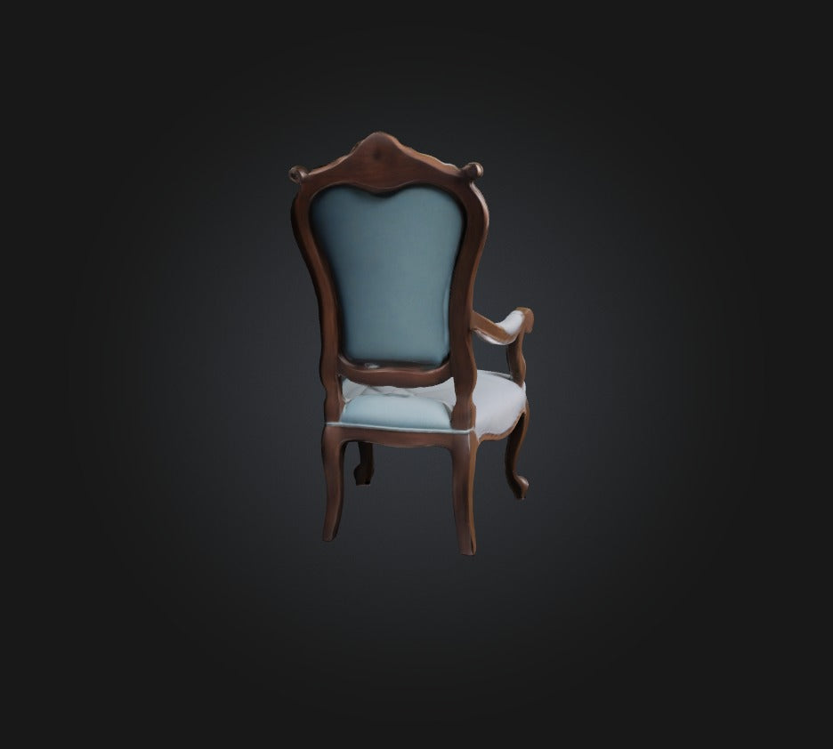 3D model chair  VR / AR / low-poly
