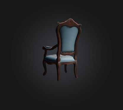 3D model chair  VR / AR / low-poly