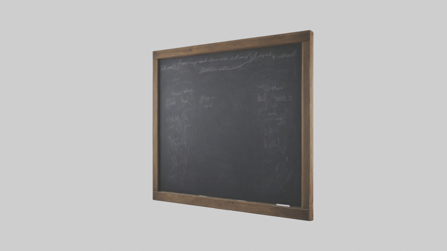 3D model Chalkboard Wall VR / AR / low-poly