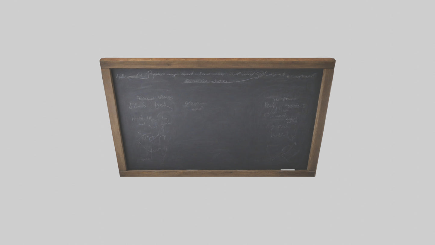 3D model Chalkboard Wall VR / AR / low-poly