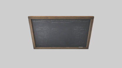 3D model Chalkboard Wall VR / AR / low-poly