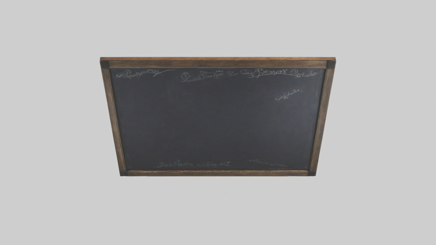 3D model Chalkboard Wall VR / AR / low-poly