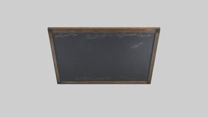 3D model Chalkboard Wall VR / AR / low-poly