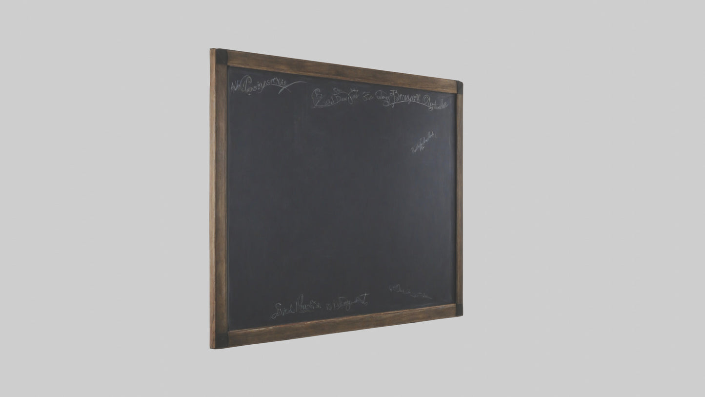 3D model Chalkboard Wall VR / AR / low-poly