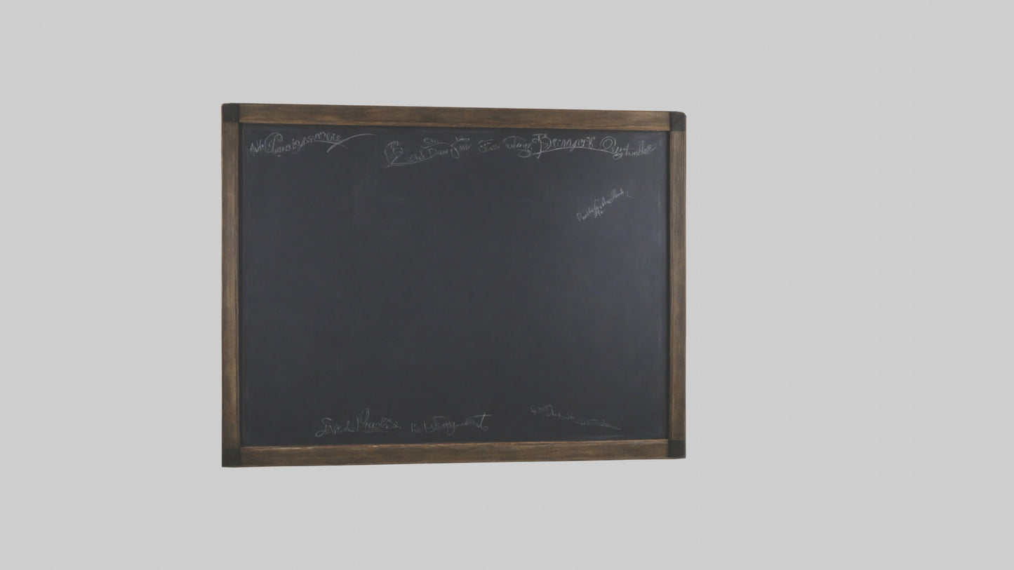 3D model Chalkboard Wall VR / AR / low-poly