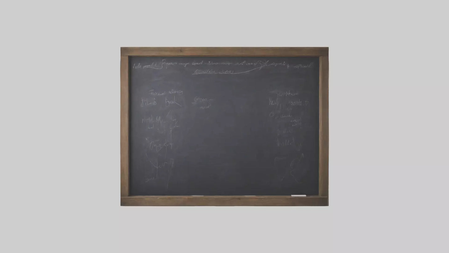 3D model Chalkboard Wall VR / AR / low-poly