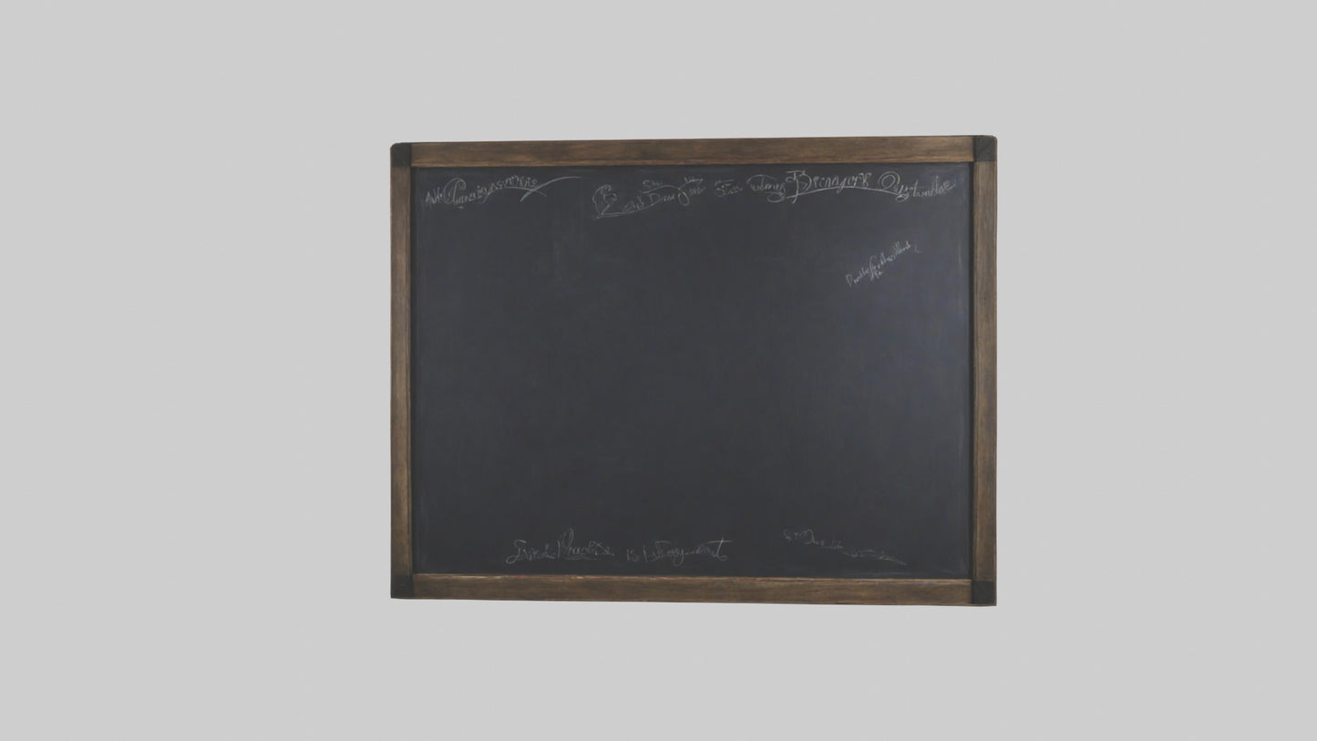 3D model Chalkboard Wall VR / AR / low-poly