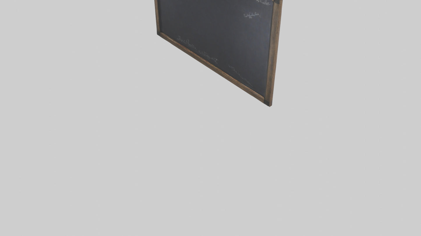 3D model Chalkboard Wall VR / AR / low-poly