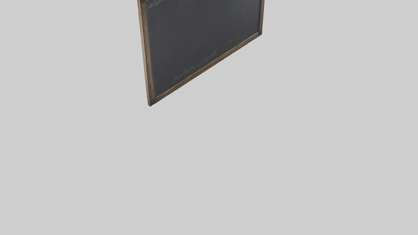 3D model Chalkboard Wall VR / AR / low-poly