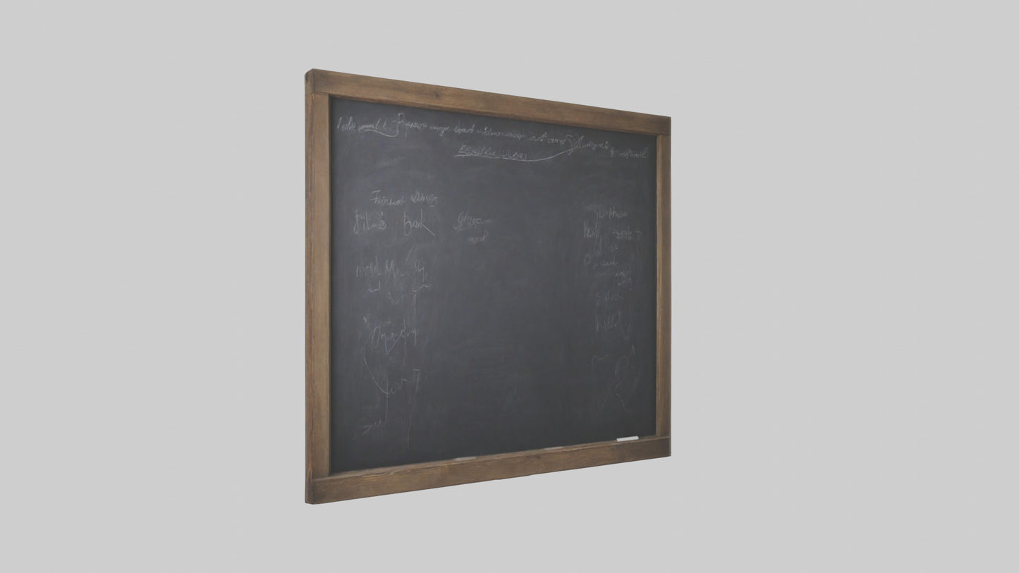 3D model Chalkboard Wall VR / AR / low-poly