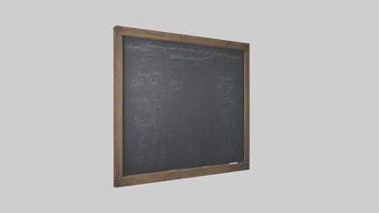 3D model Chalkboard Wall VR / AR / low-poly