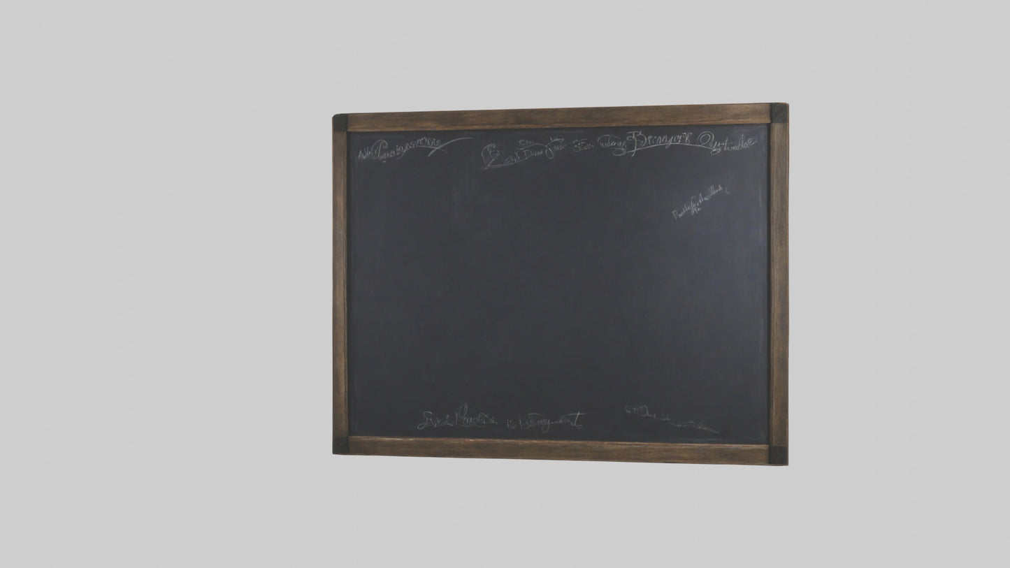 3D model Chalkboard Wall VR / AR / low-poly
