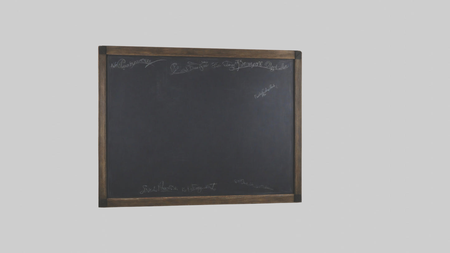 3D model Chalkboard Wall VR / AR / low-poly