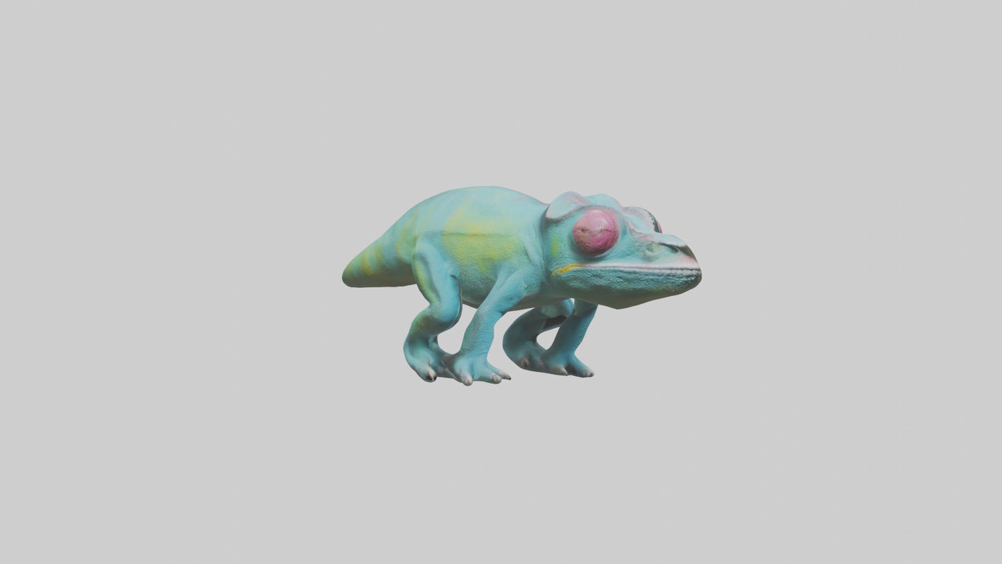 3D model Chameleon Eyes Model VR / AR / low-poly
