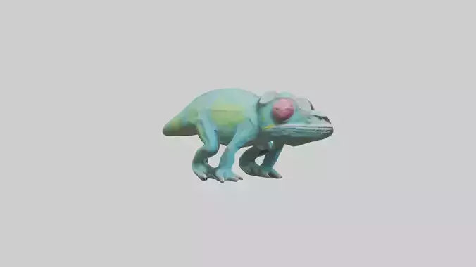 3D model Chameleon Eyes Model VR / AR / low-poly