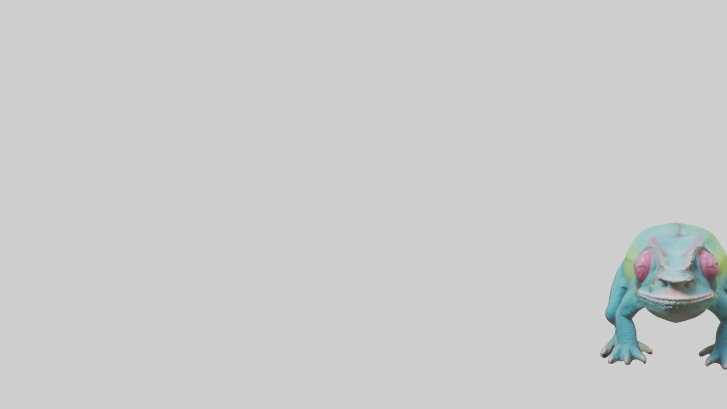 3D model Chameleon Eyes Model VR / AR / low-poly