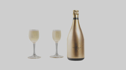 Champagne model VR / AR / low-poly