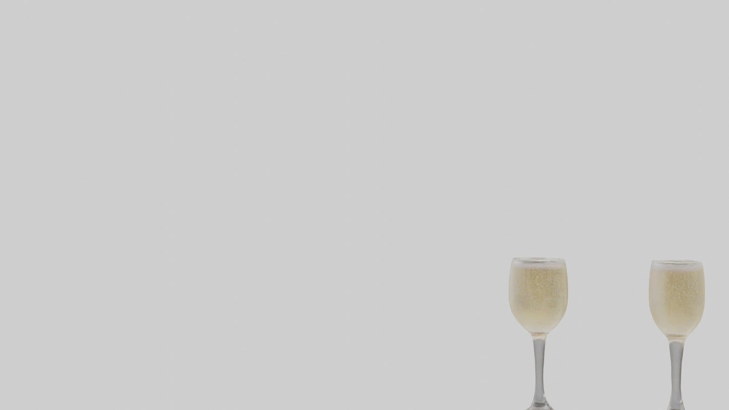 Champagne model VR / AR / low-poly