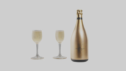 Champagne model VR / AR / low-poly
