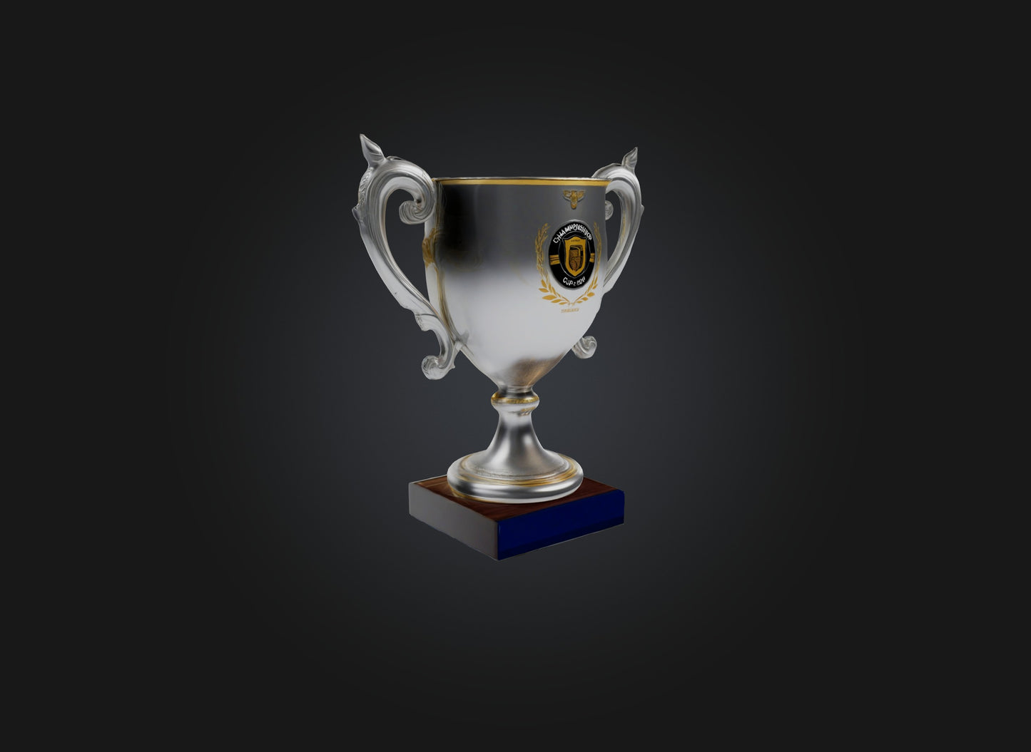 3D model championship cup VR / AR / low-poly