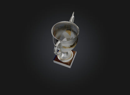 3D model championship cup VR / AR / low-poly