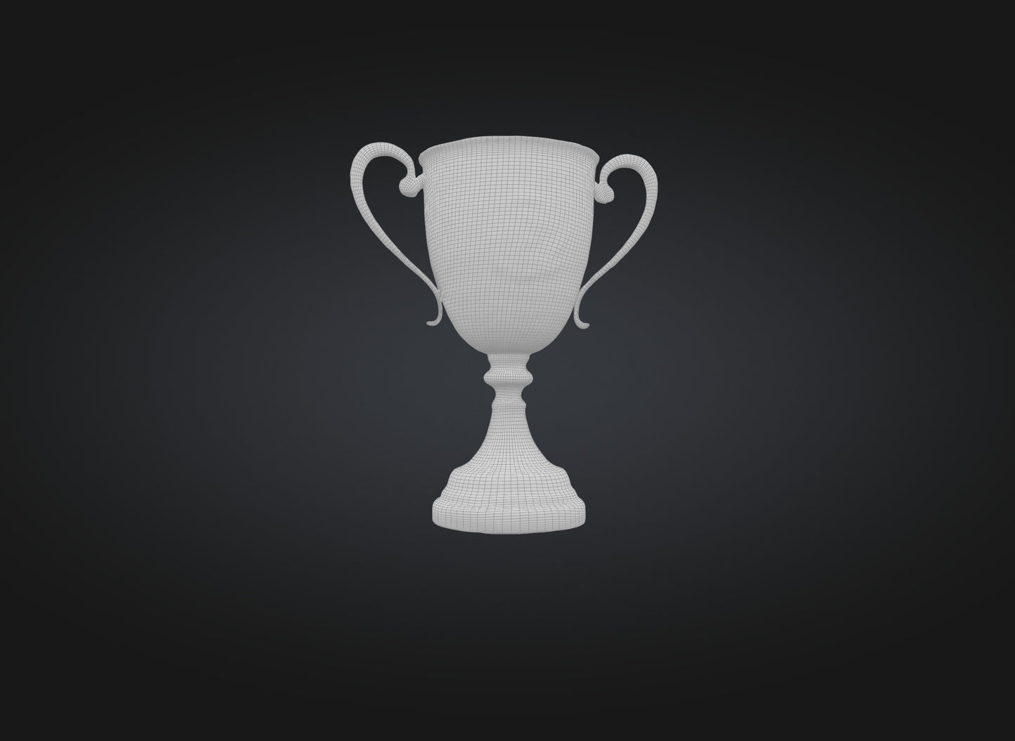 3D model championship cup model VR / AR / low-poly