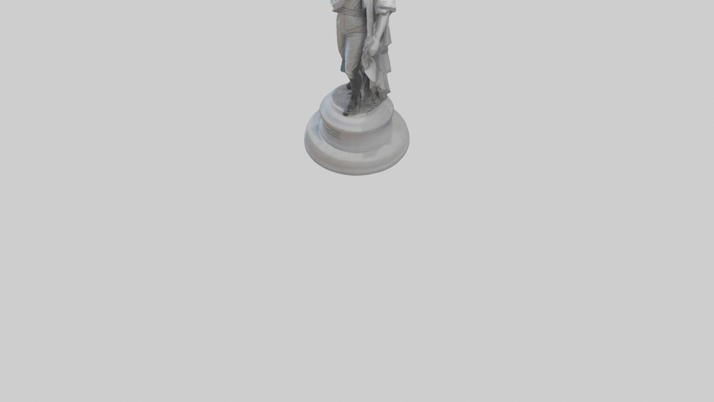 Change statue model 3D model