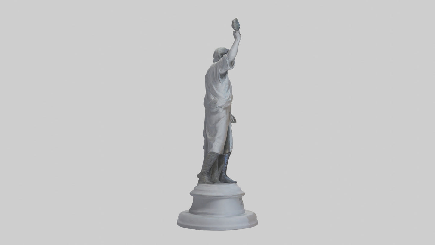 Change statue model 3D model