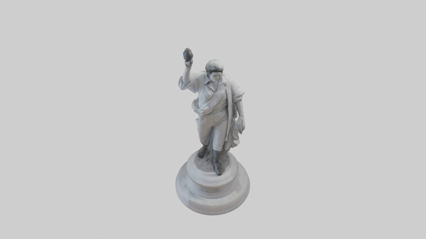 Change statue model 3D model