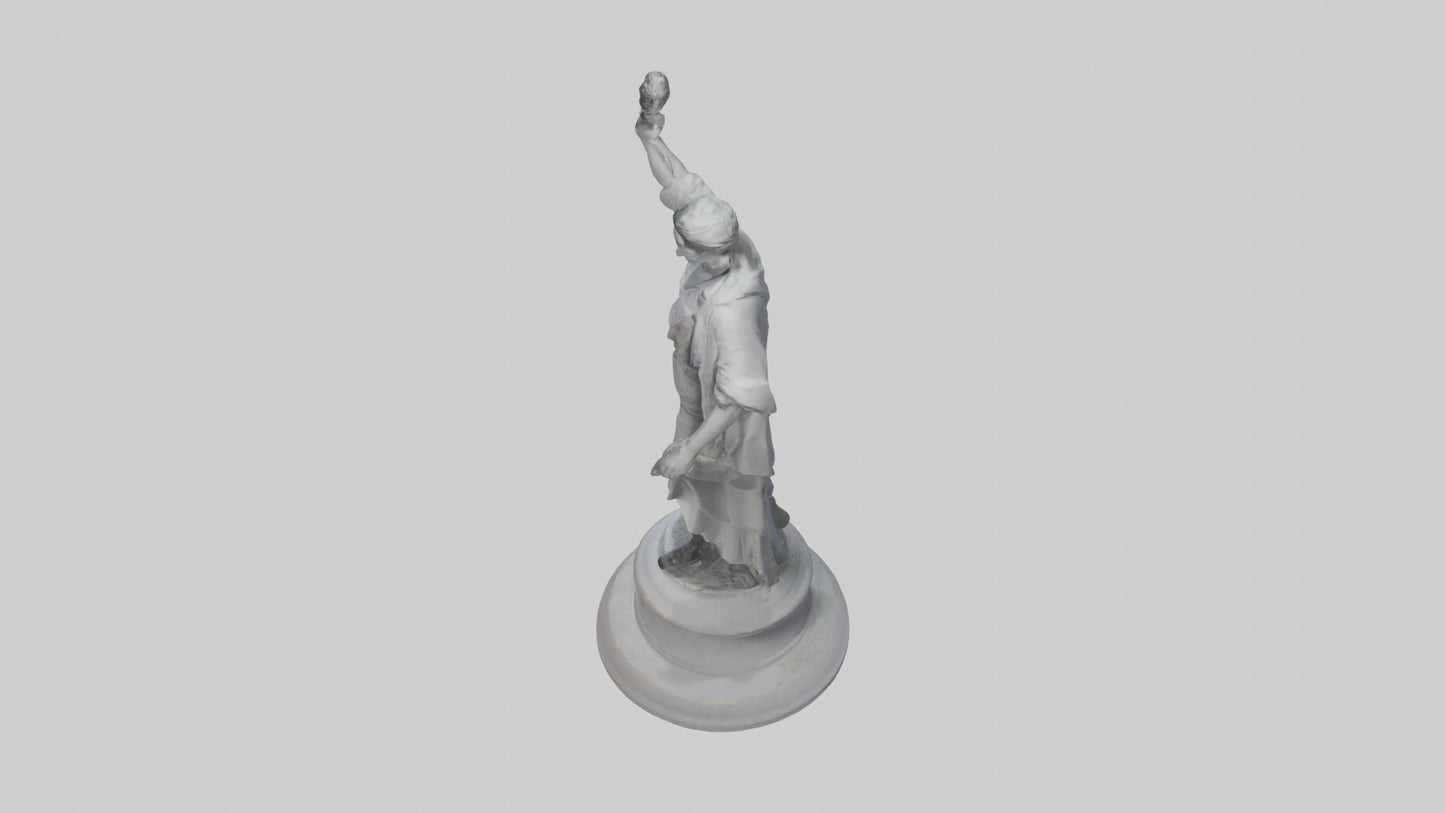 Change statue model 3D model
