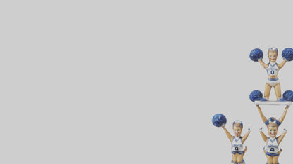 Cheerleader Pyramid statue model VR / AR / low-poly