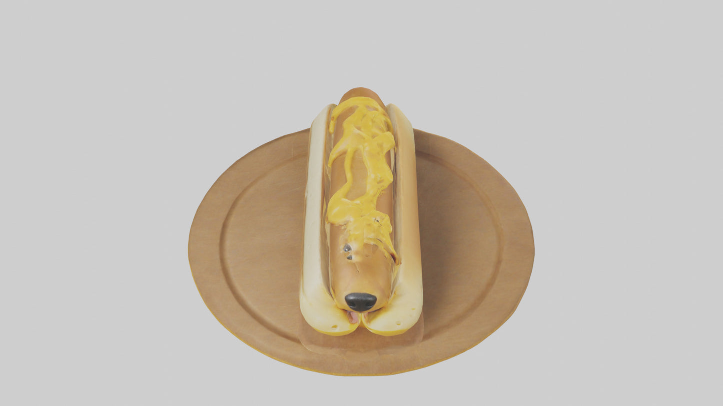 Cheese dog model 3D model
