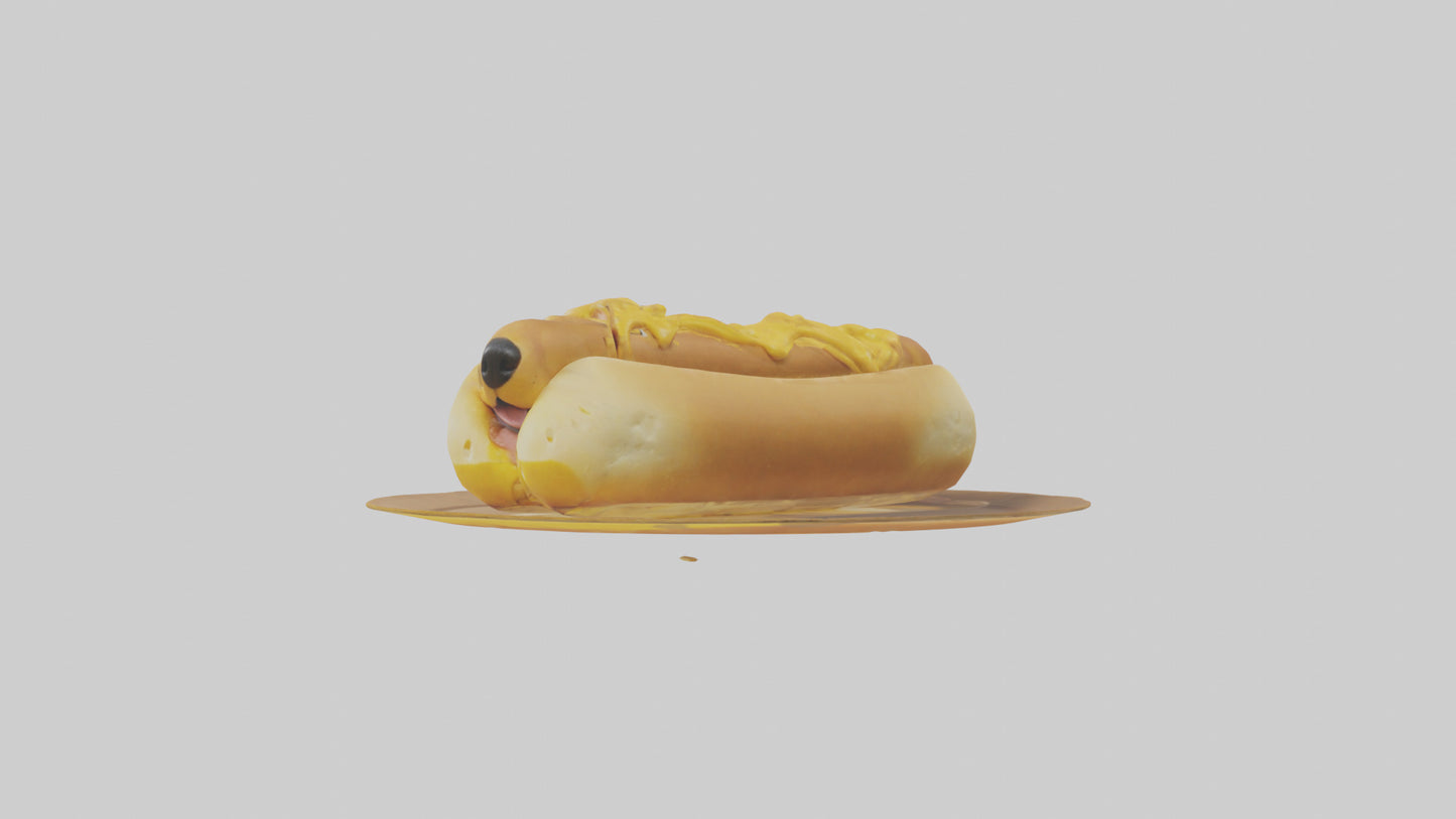 Cheese dog model 3D model