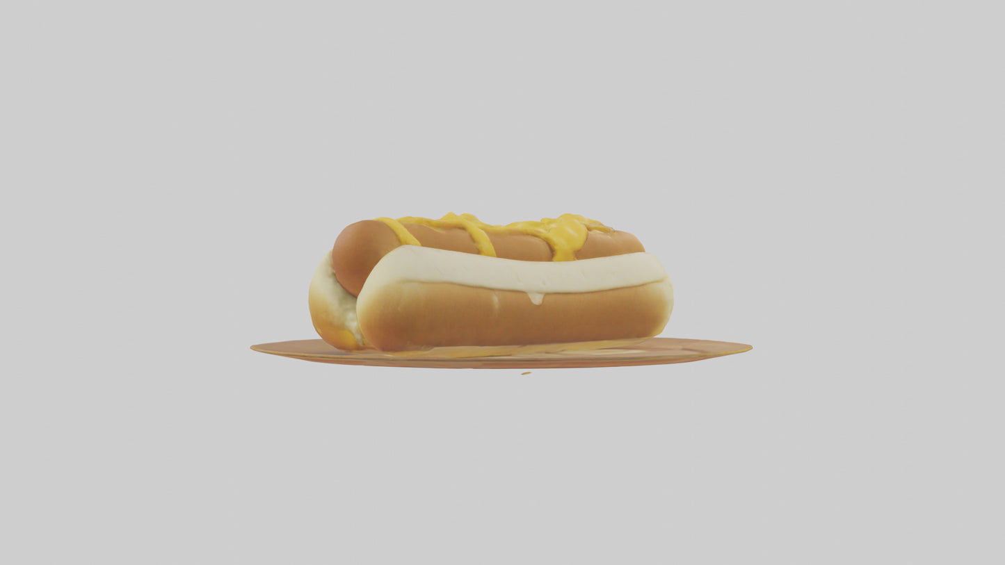 Cheese dog model 3D model