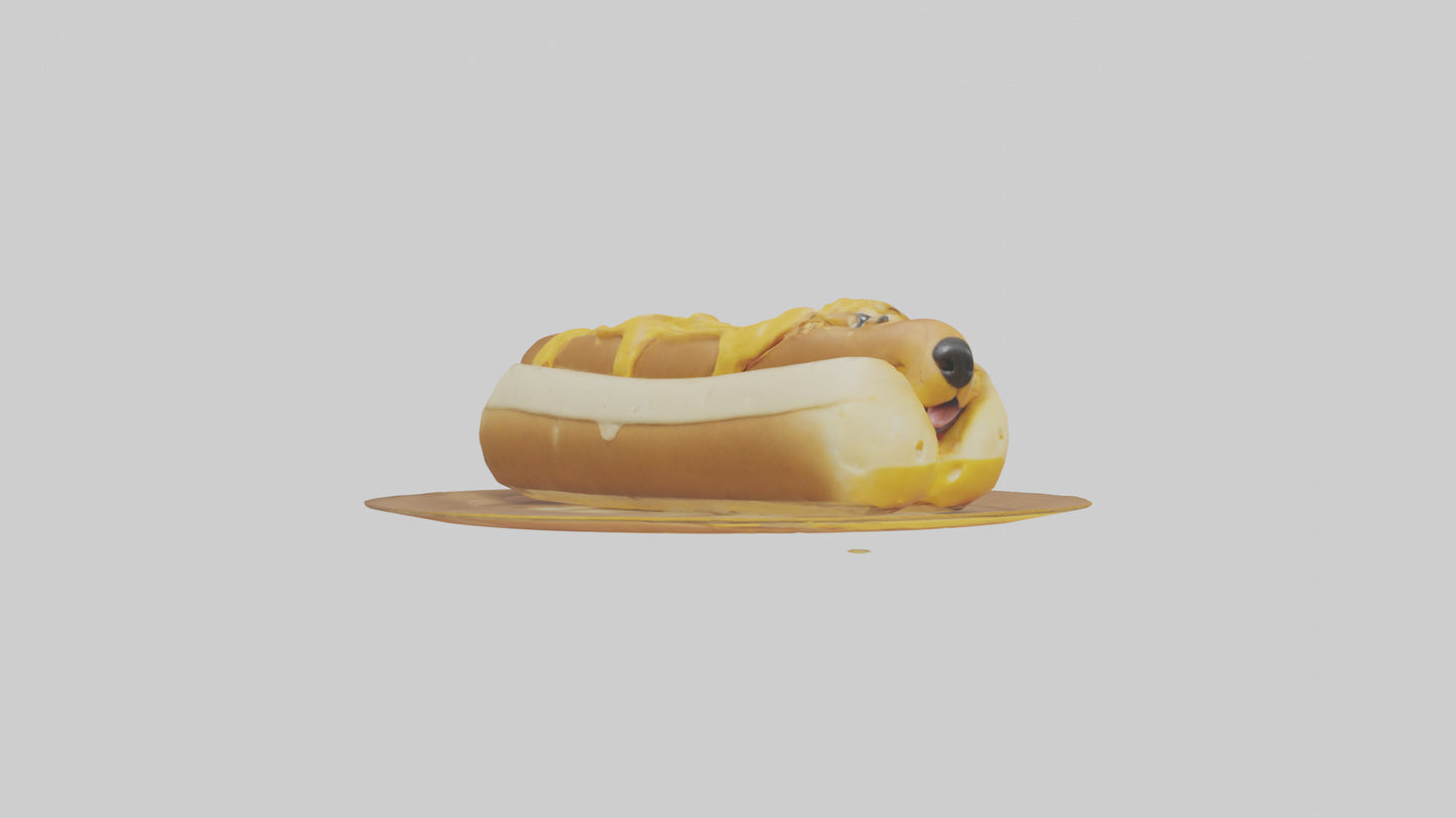 Cheese dog model 3D model