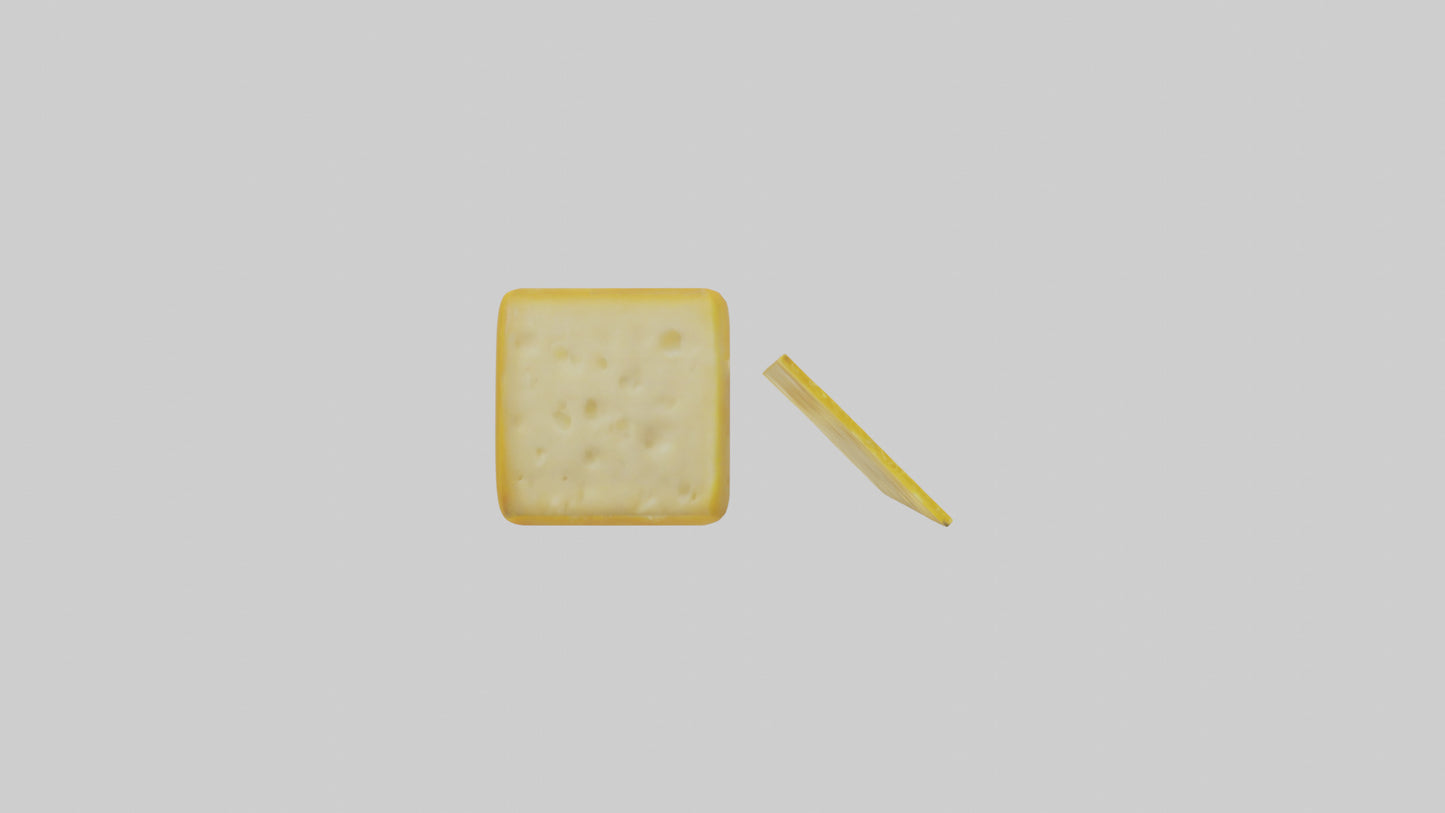 3D model Cheese Pack model VR / AR / low-poly