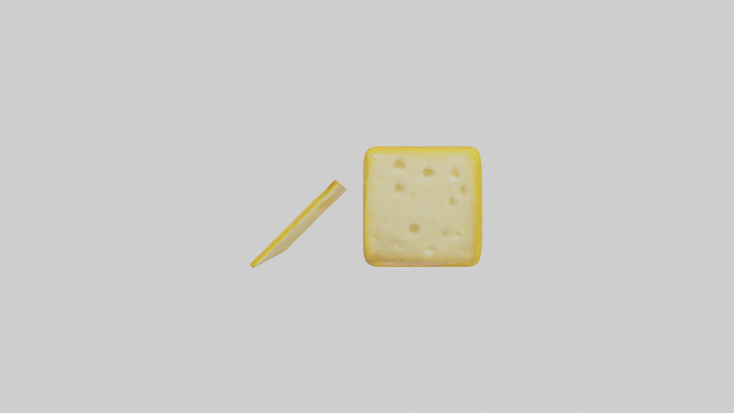 3D model Cheese Pack model VR / AR / low-poly