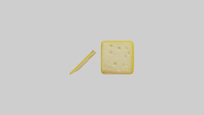 3D model Cheese Pack model VR / AR / low-poly