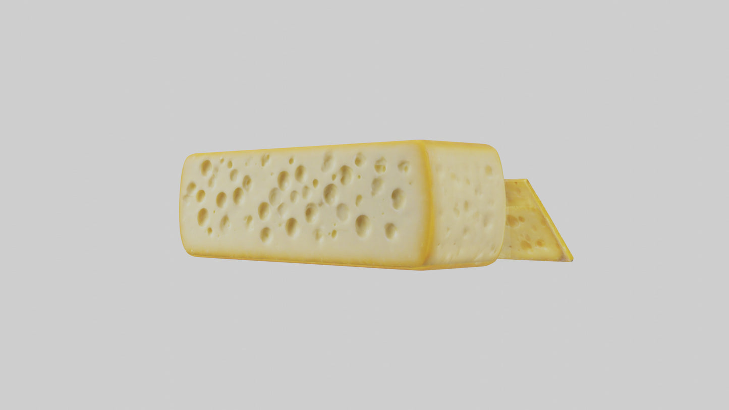 3D model Cheese Pack model VR / AR / low-poly