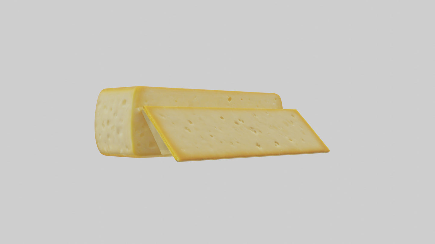 3D model Cheese Pack model VR / AR / low-poly
