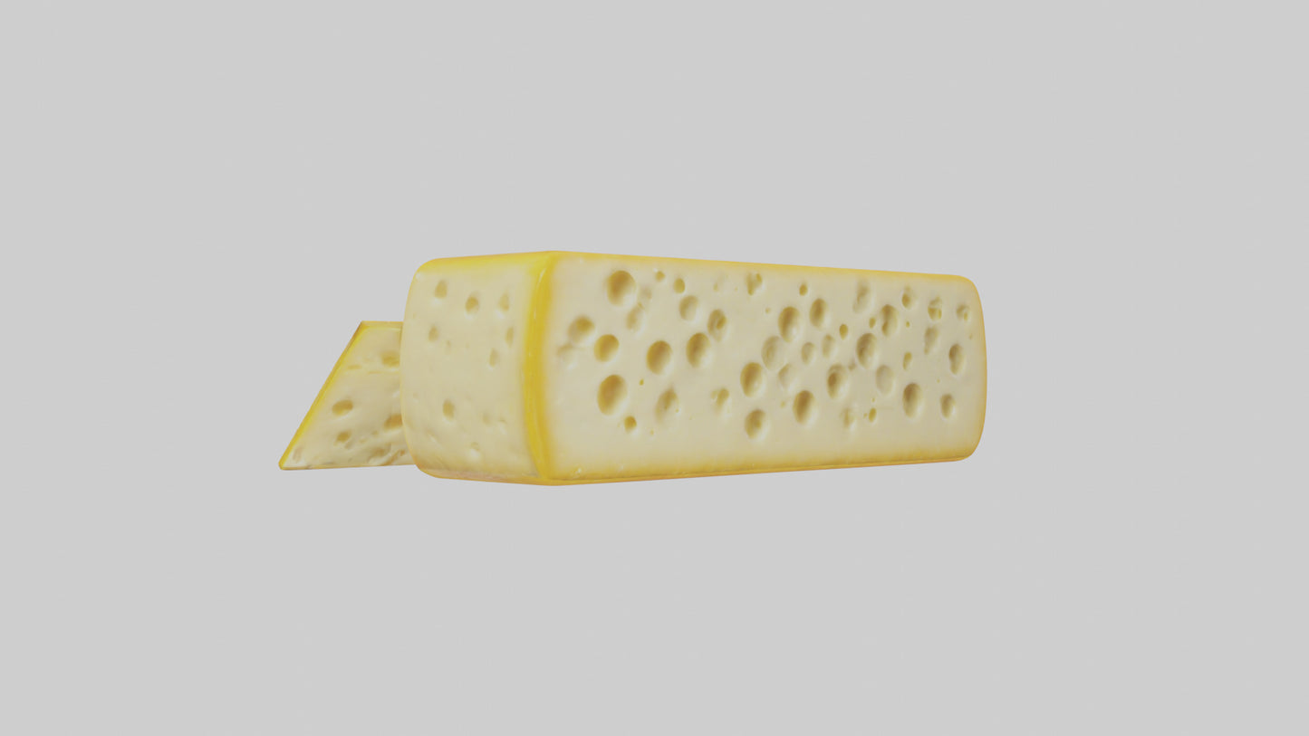 3D model Cheese Pack model VR / AR / low-poly