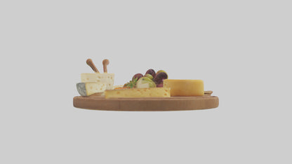 Cheese Platter model VR / AR / low-poly