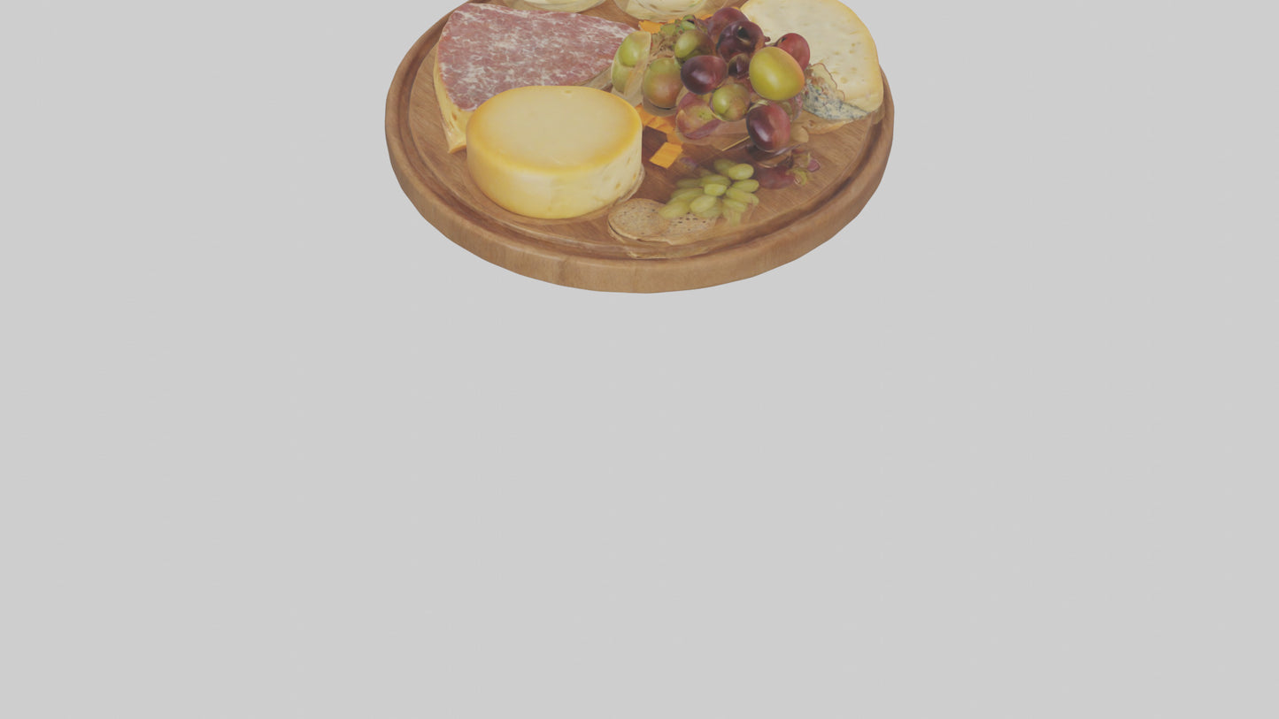 Cheese Platter model VR / AR / low-poly