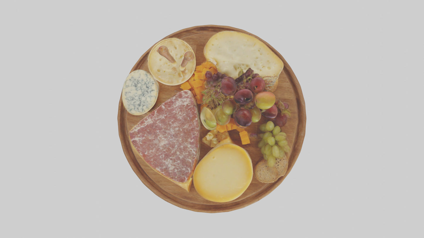 Cheese Platter model VR / AR / low-poly