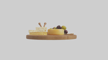 Cheese Platter model VR / AR / low-poly