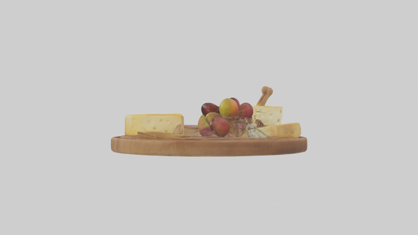 Cheese Platter model VR / AR / low-poly