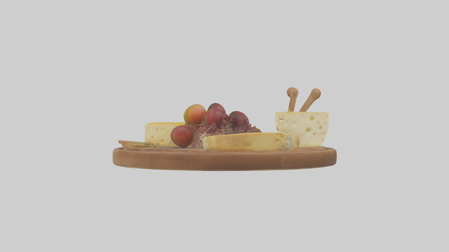 Cheese Platter model VR / AR / low-poly